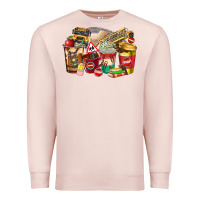 Pale Pink school bus driver coffee cups Premium Sweatshirt - texasbilliewilder