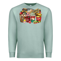 Seafoam school bus driver coffee cups Premium Sweatshirt - texasbilliewilder