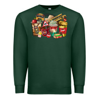 Sports Green school bus driver coffee cups Premium Sweatshirt - texasbilliewilder