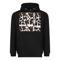 Black cowhide pattern Heavyweight Hoodie - RanaPortraitStore
