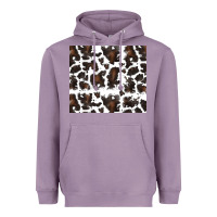 Lavender cowhide pattern Heavyweight Hoodie - RanaPortraitStore