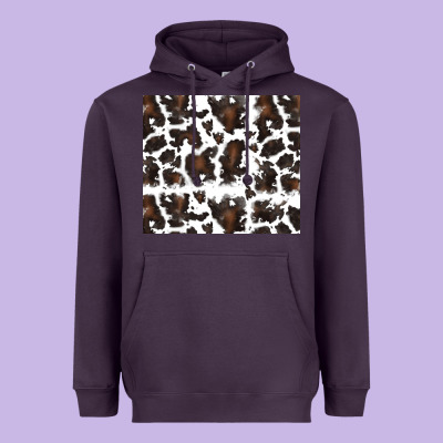 Heavyweight Hoodie cowhide pattern
