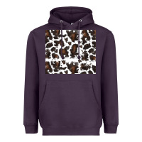 Plum cowhide pattern Heavyweight Hoodie - RanaPortraitStore