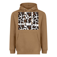 Toasted Coconut cowhide pattern Heavyweight Hoodie - RanaPortraitStore