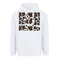 White cowhide pattern Heavyweight Hoodie - RanaPortraitStore