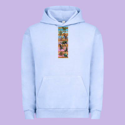Dinosaurs Pen Wrap Urban Hoodie Designed By Artiststas