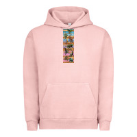 Pigment Salmon dinosaurs pen wrap Urban Hoodie - Artiststas