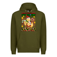Army Green Christmas chick air freshener Premium Hoodie - Artiststas