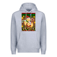 Heather Grey Christmas chick air freshener Premium Hoodie - Artiststas