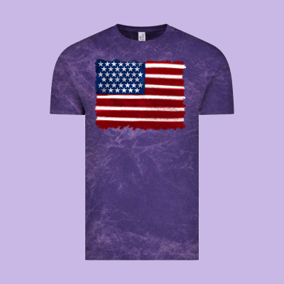 American Flag Vintage Tee Designed By Artiststas