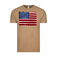 Vintage Coffee american flag Vintage Tee - Artiststas