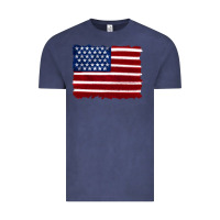Vintage Denim american flag Vintage Tee - Artiststas