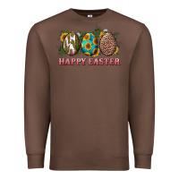 Chestnut happy easter eggs with sunflower leopard and cactus Premium Sweatshirt - RanaPortraitStore