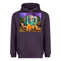 Plum camping Heavyweight Hoodie - RanaPortraitStore