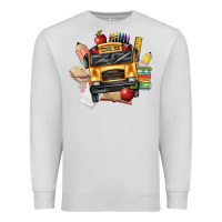 Dove Grey school bus driver front Premium Sweatshirt - texasbilliewilder