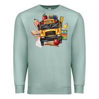 Seafoam school bus driver front Premium Sweatshirt - texasbilliewilder