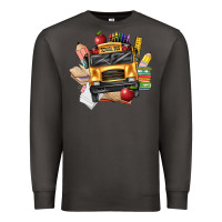 Smoke school bus driver front Premium Sweatshirt - texasbilliewilder