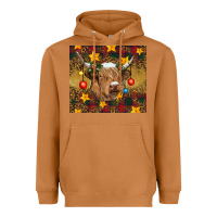 Meerkat Christmas cow Heavyweight Hoodie - RanaPortraitStore