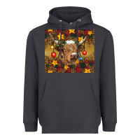 Smoke Christmas cow Heavyweight Hoodie - RanaPortraitStore
