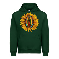 Forest Green our lady of guadalupe sunflower Urban Hoodie - JahusDesignShop