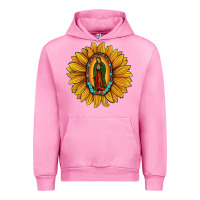Fuchsia Pink our lady of guadalupe sunflower Urban Hoodie - JahusDesignShop