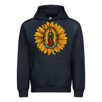 Navy our lady of guadalupe sunflower Urban Hoodie - JahusDesignShop