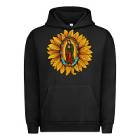 Pigment Black our lady of guadalupe sunflower Urban Hoodie - JahusDesignShop