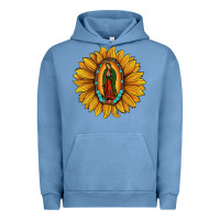 Pigment Pebble Blue our lady of guadalupe sunflower Urban Hoodie - JahusDesignShop