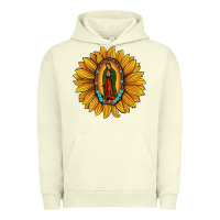 Pigment Pistachio our lady of guadalupe sunflower Urban Hoodie - JahusDesignShop