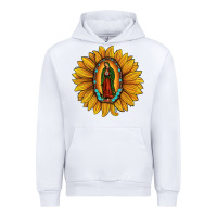 White our lady of guadalupe sunflower Urban Hoodie - JahusDesignShop