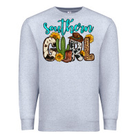 Heather Grey southern girl Premium Sweatshirt - Zillion Design Studio