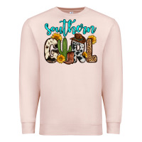 Pale Pink southern girl Premium Sweatshirt - Zillion Design Studio
