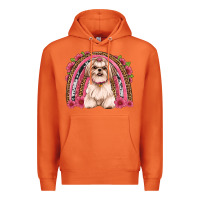 Carrot shih tzu floral rainbow Premium Hoodie - JahusDesignShop