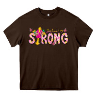 Chocolate Brown joshua strong Heavy Core Tee - CowhideDigitalArt