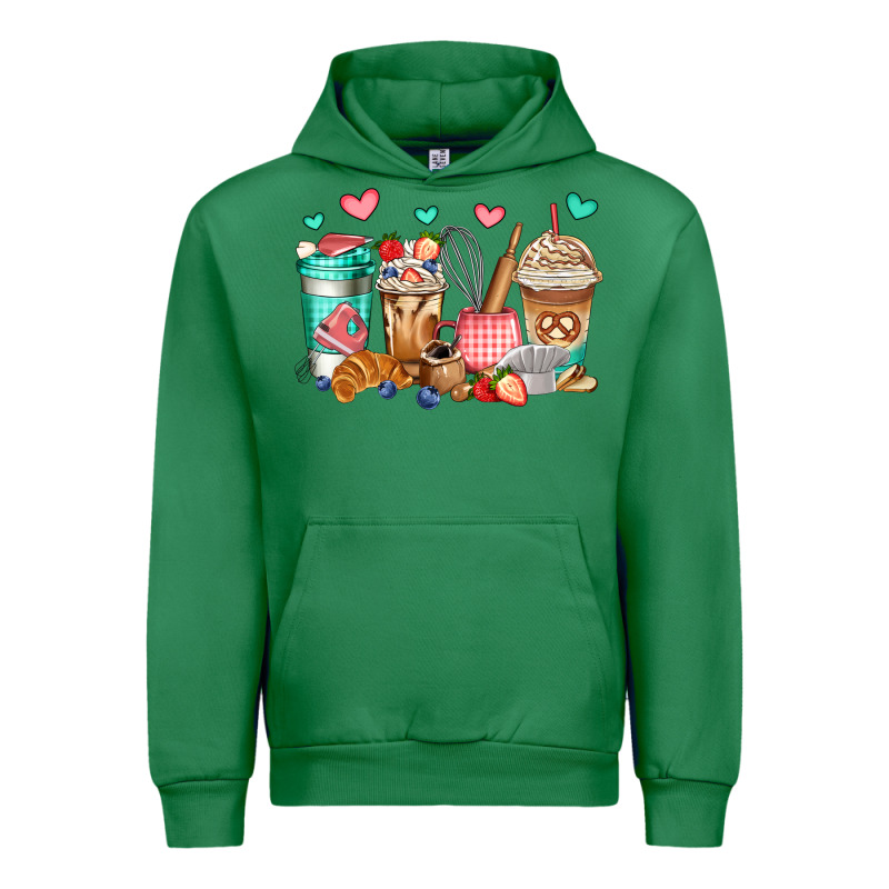 Baking Coffee Cups Urban Hoodie by Jasminsmagicworld | Teevron