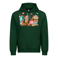 Forest Green baking coffee cups Urban Hoodie - Jasminsmagicworld