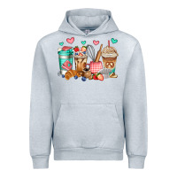 Heather Grey baking coffee cups Urban Hoodie - Jasminsmagicworld