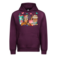 Mauve Wine baking coffee cups Urban Hoodie - Jasminsmagicworld
