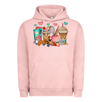 Pigment Salmon baking coffee cups Urban Hoodie - Jasminsmagicworld
