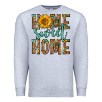 Heather Grey home sweet home Premium Sweatshirt - Zillion Design Studio