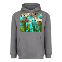 Storm cactus turquoise leopard cowhide tumbler rana Heavyweight Hoodie - RanaPortraitStore
