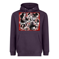Plum cowhide glitter tooled leather Heavyweight Hoodie - RanaPortraitStore