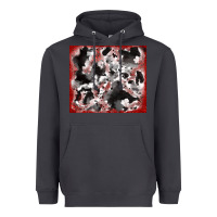 Smoke cowhide glitter tooled leather Heavyweight Hoodie - RanaPortraitStore