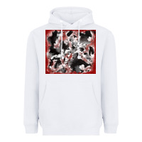 White cowhide glitter tooled leather Heavyweight Hoodie - RanaPortraitStore