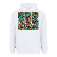 White cowgirl sunflower turquoise Heavyweight Hoodie - RanaPortraitStore