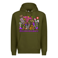 Army Green mardi gras  lvn licensed vocational nurse Premium Hoodie - AdoDesignShop