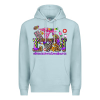 Blue Mist mardi gras  lvn licensed vocational nurse Premium Hoodie - AdoDesignShop