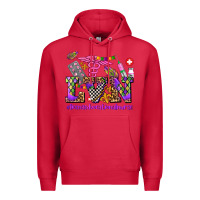Cardinal mardi gras  lvn licensed vocational nurse Premium Hoodie - AdoDesignShop
