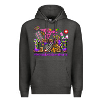 Charcoal Heather mardi gras  lvn licensed vocational nurse Premium Hoodie - AdoDesignShop