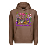 Chestnut mardi gras  lvn licensed vocational nurse Premium Hoodie - AdoDesignShop